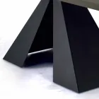 Tavolo da Pranzo con Piano in Fenix e Base in Acciaio Made in Italy - Dalmata Viadurini