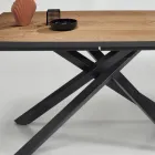Tavolo da Pranzo con Piano in Rovere Impiallacciato Made in Italy - Antonino Viadurini
