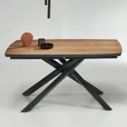 Tavolo da Pranzo con Piano in Rovere Impiallacciato Made in Italy - Antonino Viadurini