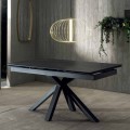 Tavolo da Pranzo Design con Piano in Ceramica Allungabile Fino a 240 cm - Ultron