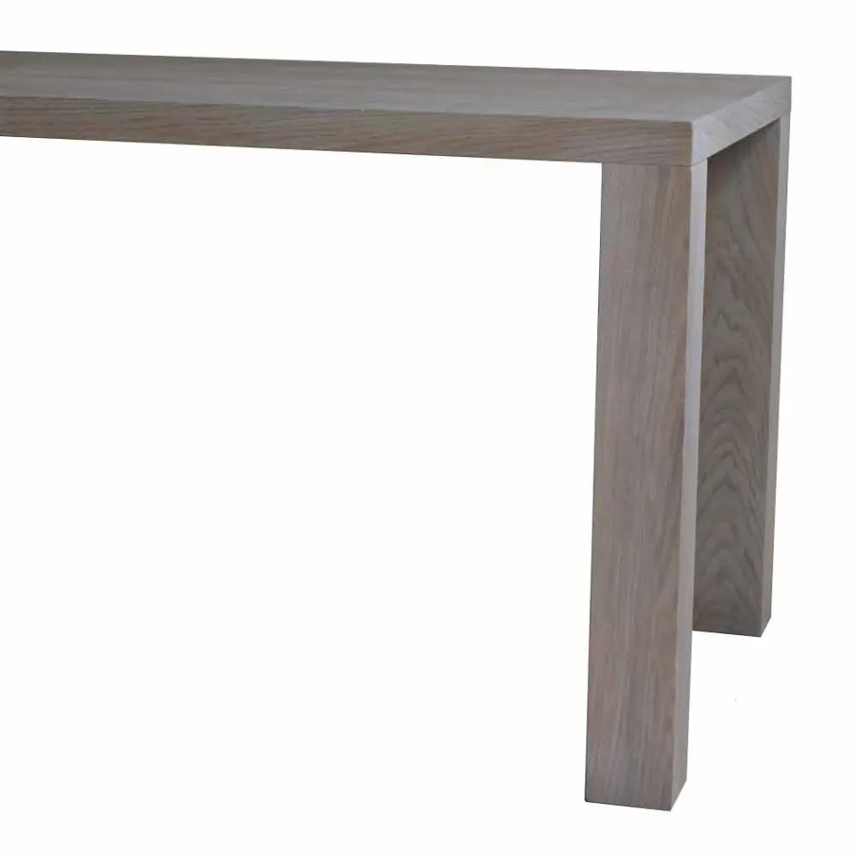 Tavolo da pranzo design moderno in rovere massello, L160xP90cm, Loran Viadurini