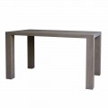Tavolo da pranzo design moderno in rovere massello, L160xP90cm, Loran