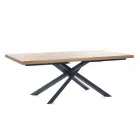Tavolo da Pranzo di Design in Legno e Metallo Made in Italy - Skipper Viadurini