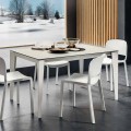 Tavolo da Pranzo in Laminam e Metallo Verniciato Realizzato in Italia - Efisto