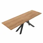 Tavolo da Pranzo in Laminato HPL e Acciaio Made in Italy Pregiato - Settimmio Viadurini