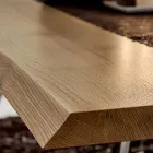Tavolo da Pranzo in Legno e Alluminio Made in Italy, Pregiato - Lingotto Viadurini