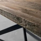 Tavolo da pranzo in legno massello moderno fatto in Italia Oncino Viadurini