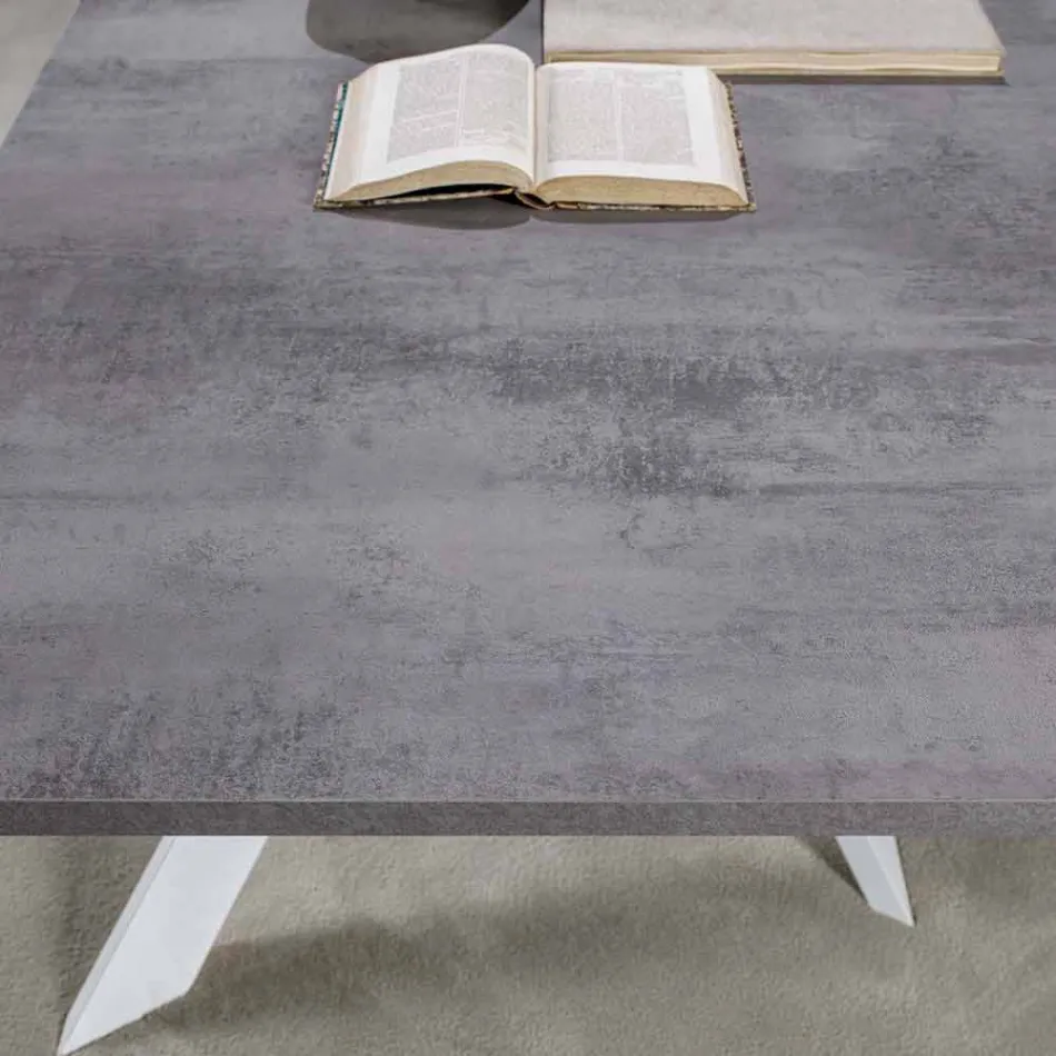 Tavolo da Pranzo Moderno Allungabile, Piano Laminato - Marliana Viadurini