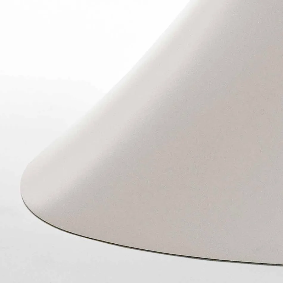 Tavolo da pranzo moderno bianco in MDF finitura rovere 100x200cm Clark Viadurini