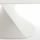 Tavolo da pranzo moderno bianco in MDF finitura rovere 100x200cm Clark Viadurini