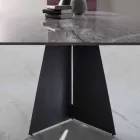 Tavolo da Pranzo Moderno con Piano in Gres Porcellanato - Meduno Viadurini