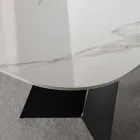 Tavolo da Pranzo Moderno con Piano in Gres Porcellanato - Meduno Viadurini