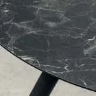 Tavolo da Pranzo Rotondo con Piano in Hpl Stratificato Made in Italy - Lingotto Viadurini