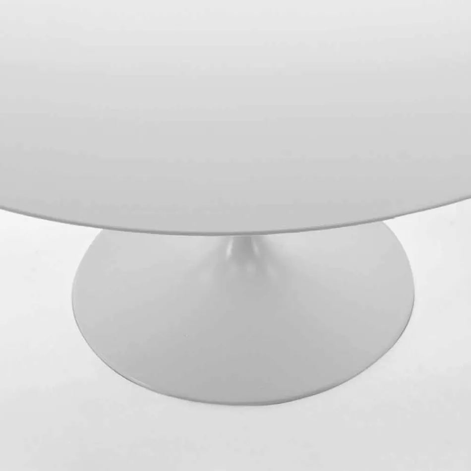 Tavolo da Pranzo Rotondo con Piano in Laminato Made in Italy – Dollars Viadurini