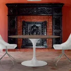 Tavolo da Pranzo Rotondo in Laminato HPL e Alluminio Made in Italy - Dollars Viadurini