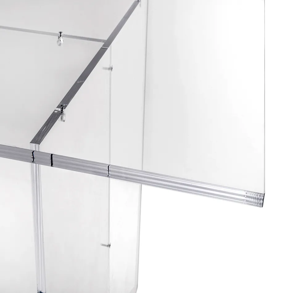 Tavolo dal Design Minimal in Plexiglass Trasparente Made in Italy - Selenia Viadurini