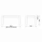 Tavolo design allungabile fino a 260cm in legno rovere canaletto Jacob Viadurini