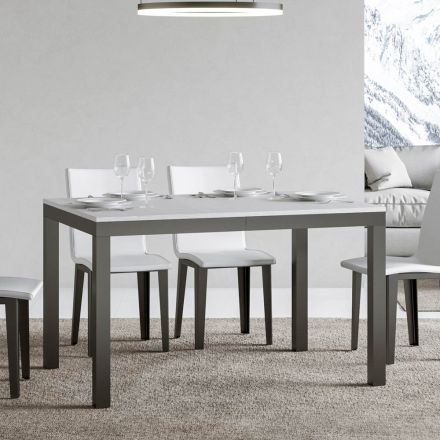 Tavolo Design con Piano in Legno Allungabile Fino a 440 cm Made in Italy - Foxy Viadurini
