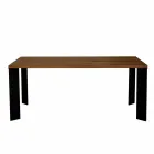 Tavolo design moderno in legno noce naturale, L180xP90cm, Yvonne Viadurini