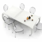 Tavolo di design moderno da pranzo prodotto in Italia, Milzano Viadurini