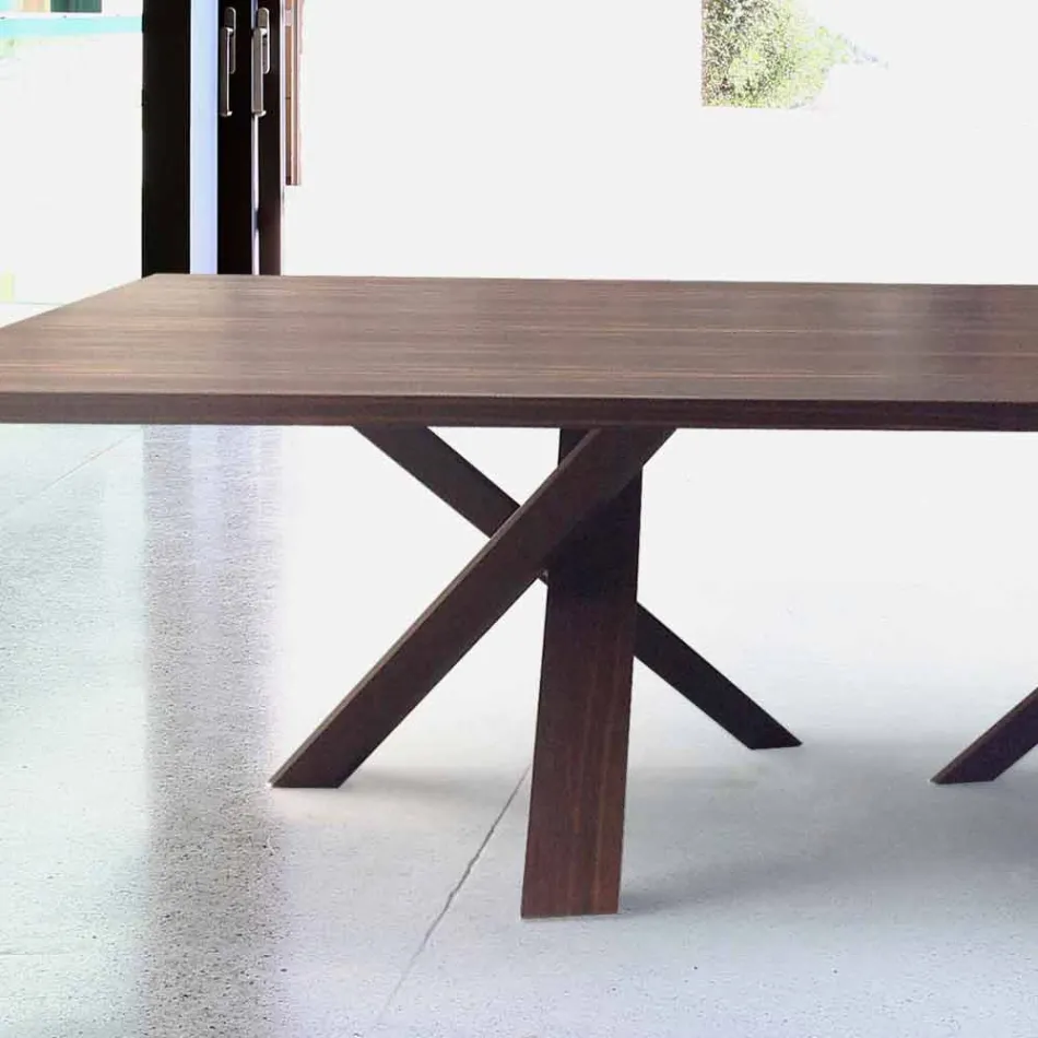 Tavolo di design moderno in legno 240x120cm made in Italy Tree Viadurini