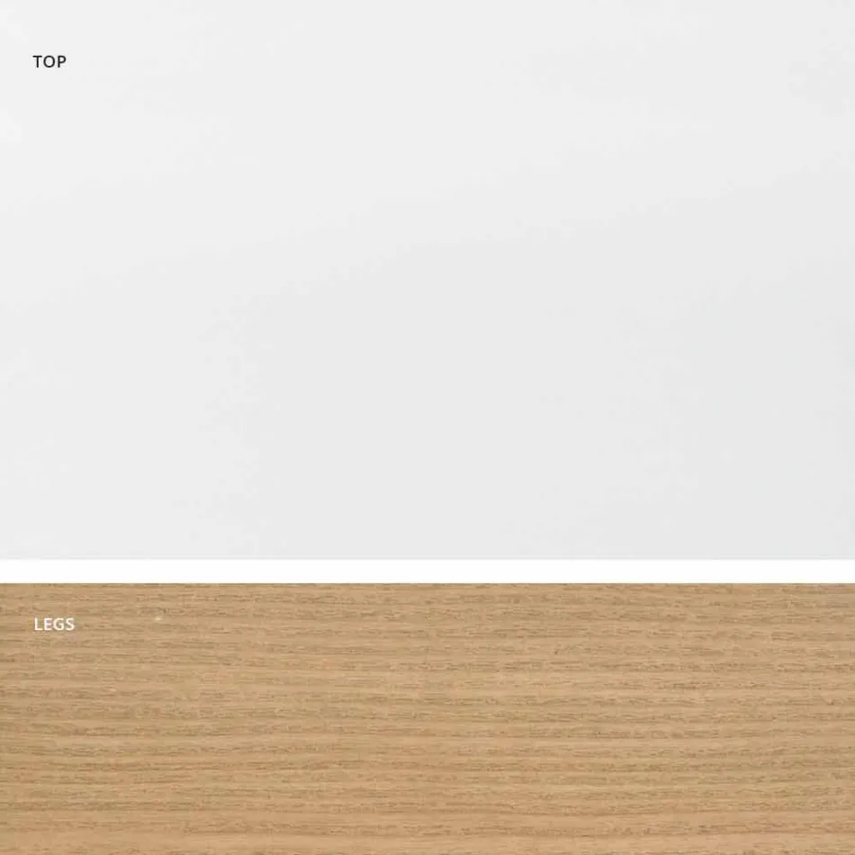 Tavolo estensibile in vetro e legno massello made in Italy, Dimitri Viadurini