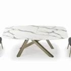 Tavolo Fisso a Botte con Piano in Laminato Made in Italy - Settimmio  Viadurini
