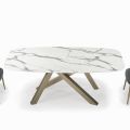 Tavolo Fisso a Botte con Piano in Laminato Made in Italy - Settimmio 