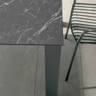 Tavolo Fisso da Esterno in Hpl Alicante e Base in Metallo Made in Italy - Carl Viadurini