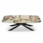 Tavolo Fisso in Ceramica in Diverse Finiture e Misure Made in Italy - Grotta  Viadurini