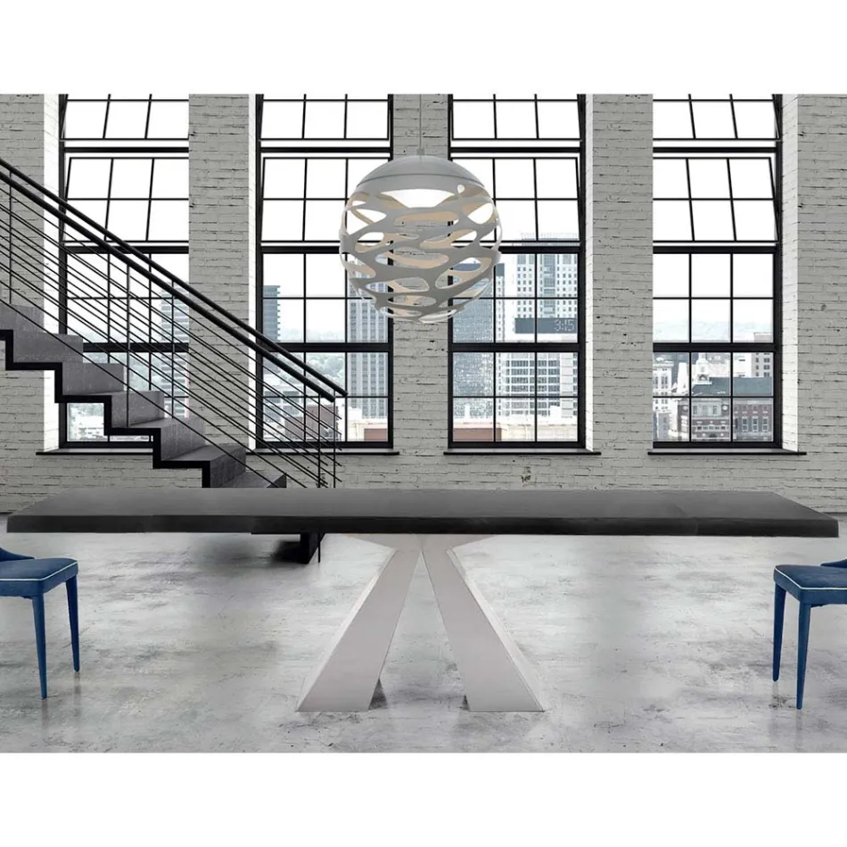 Tavolo in Legno Allungabile fino a 300 cm Moderno Made in Italy - Dalmata  Viadurini