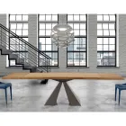 Tavolo in Legno Allungabile fino a 300 cm Moderno Made in Italy - Dalmata  Viadurini