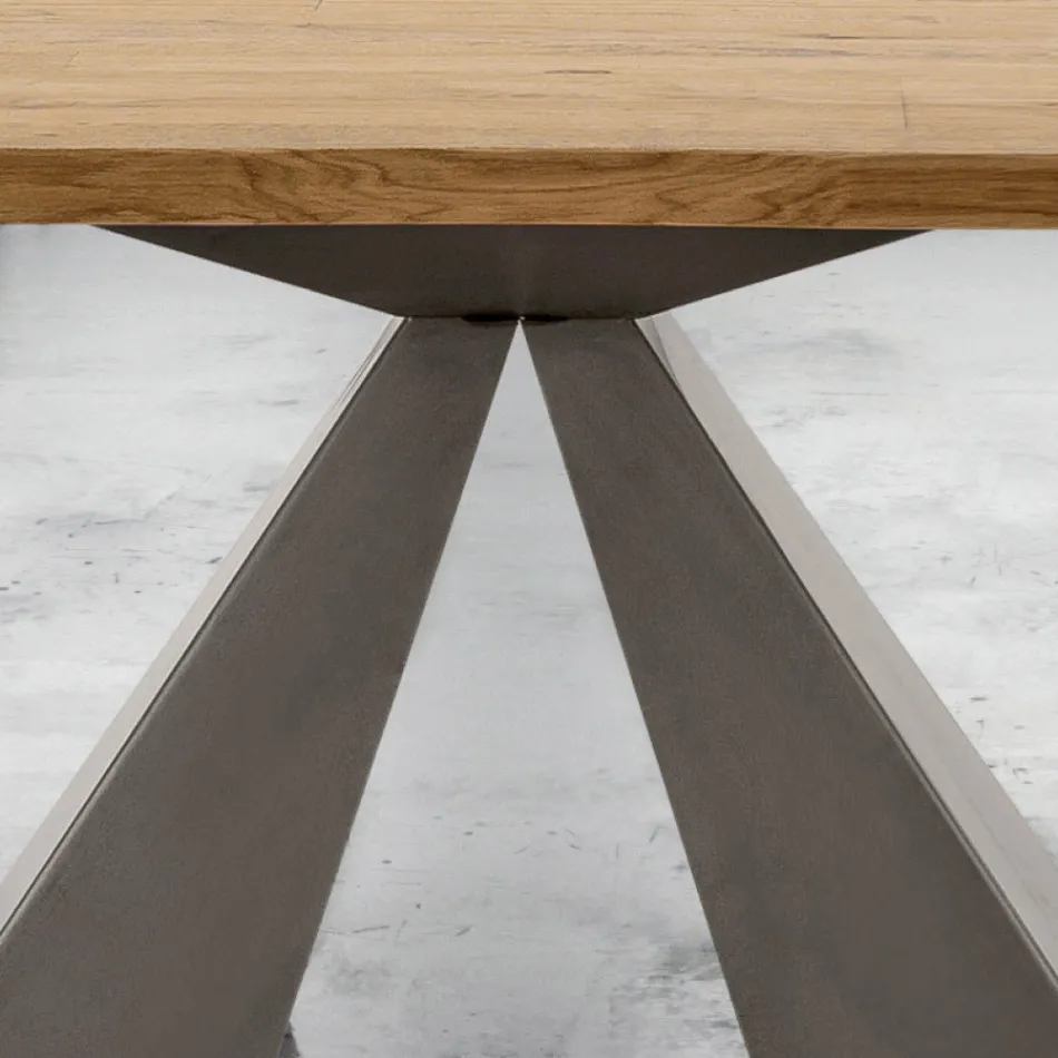 Tavolo in Legno Allungabile fino a 300 cm Moderno Made in Italy - Dalmata  Viadurini