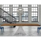 Tavolo in Legno Allungabile fino a 300 cm Moderno Made in Italy - Dalmata  Viadurini
