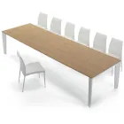 Tavolo in Legno Impiallacciato Allungabile fino a 325 cm Made in Italy – Settanta Viadurini