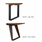 Tavolo in legno massello ontano naturale design moderno, Antonio Viadurini