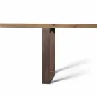 Tavolo in legno massello ontano naturale design moderno, Antonio Viadurini