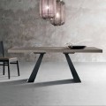 Tavolo in Legno Rovere Nodato Moderno Made in Italy - Zerba