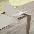 Tavolo in vetroceramica allungabile a libro fino a 240 cm Terni Viadurini