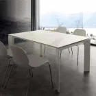 Tavolo in vetroceramica allungabile a libro fino a 240 cm Terni Viadurini