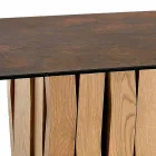 Tavolo in vetroceramica di moderno design fatto in Italia, Egisto Viadurini