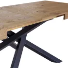 Tavolo Indoor Allungabile in Legno Massello e Metallo Made in Italy – Khal Viadurini