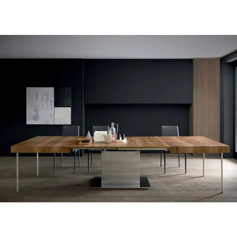 Tavolo Moderno Allungabile Fino a 480 cm in Legno Made in Italy - Michael Viadurini