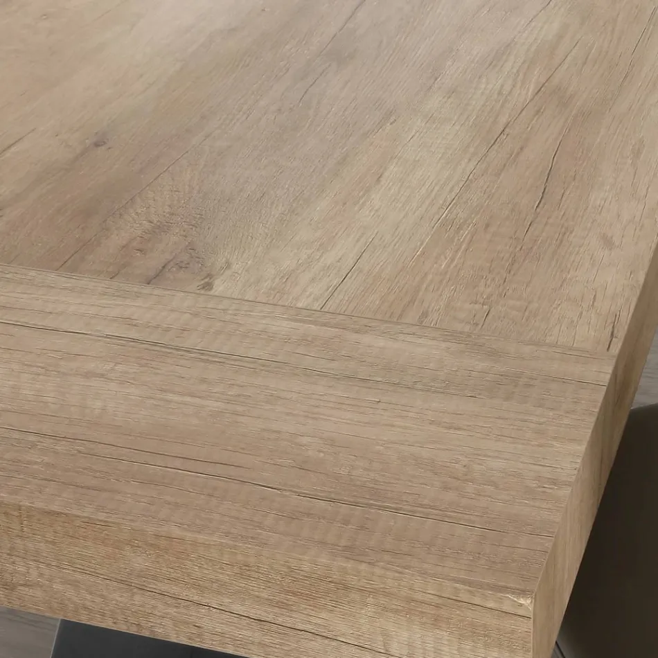 Tavolo per Sala da Pranzo in Legno Nobilitato Allungabile Fino a 280 cm - Lukas Viadurini