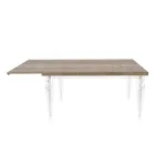 Tavolo Pranzo Allungabile a 255 cm in Plexiglass e Legno Made in Italy - Francoise Viadurini