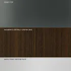 Tavolo Pranzo con Piano Quadrato in Vetro e Base in Legno Made in Italy - Kuadro Viadurini