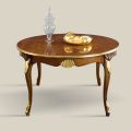 Tavolo Pranzo Rotondo Allungabile 240 cm in Legno Made in Italy - Baroque