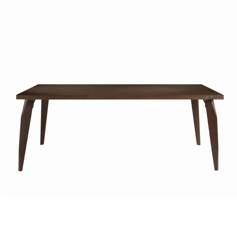 Tavolo Pranzo Struttura e Piano in Legno Massello Made in Italy - Giustino Viadurini