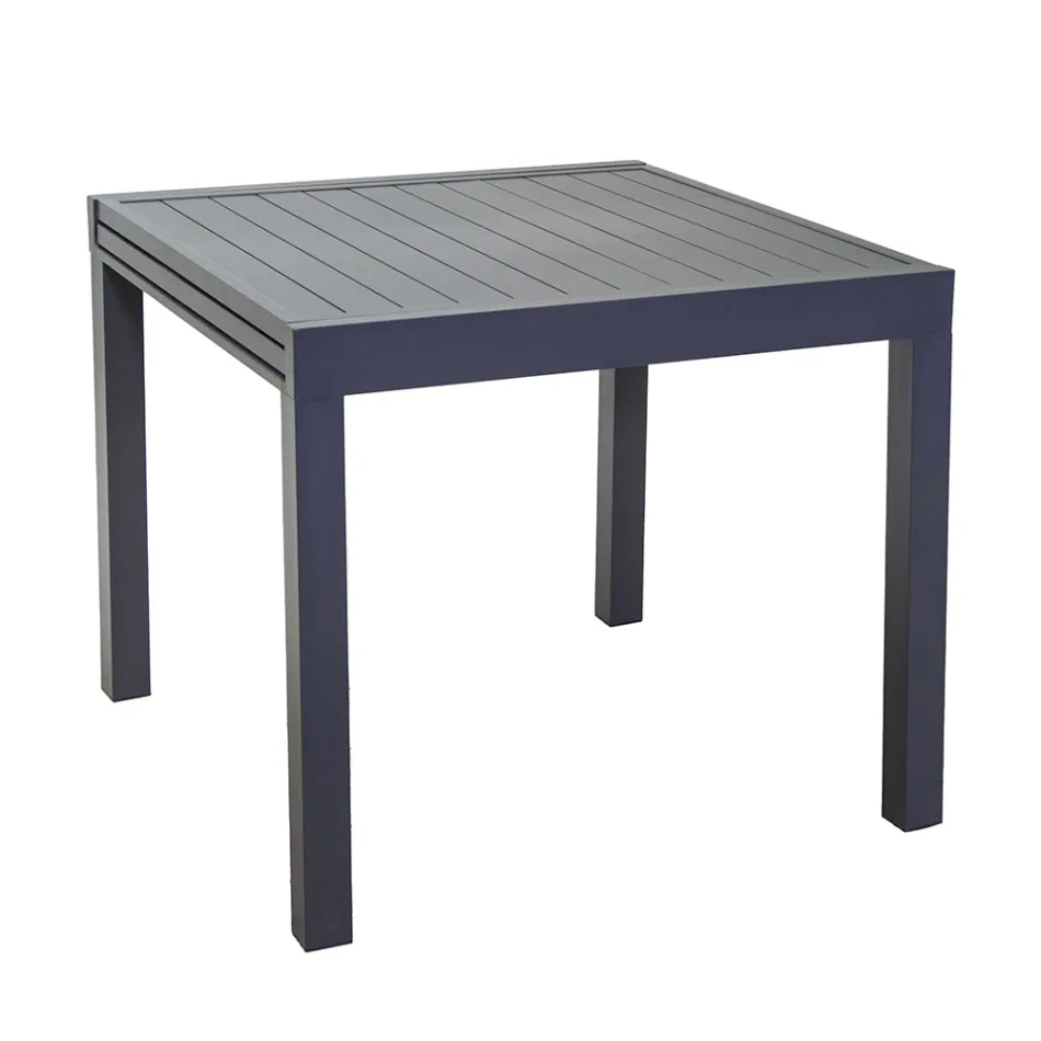 Tavolo Quadrato Allungabile a 180 cm Realizzato in Alluminio - Pennarello Viadurini