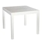 Tavolo Quadrato Allungabile a 180 cm Realizzato in Alluminio - Pennarello Viadurini